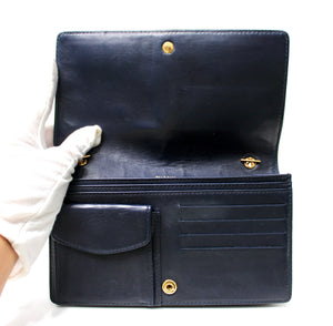 Chanel Blue Denim Timeless Wallet On Chain circa 1990s