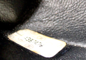 Chanel So Black Lambskin Single Flap Handbag circa 1990s