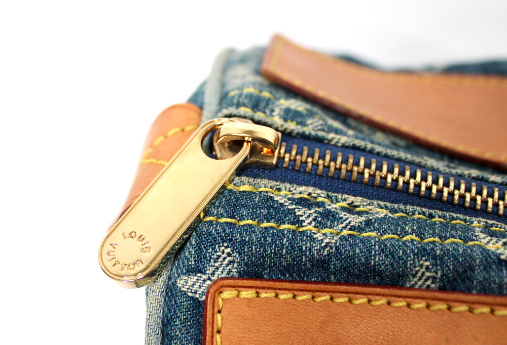 Louis Vuitton Denim Neo Speedy Handbag circa Y2K