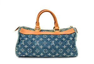 Louis Vuitton Denim Neo Speedy Handbag circa Y2K