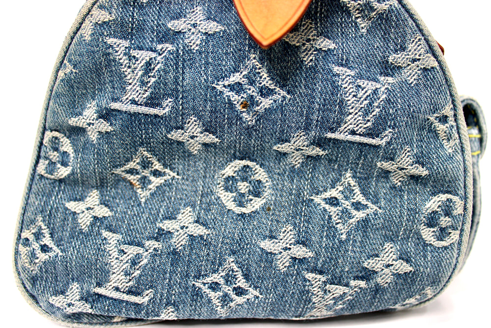Louis Vuitton Denim Neo Speedy Handbag circa Y2K