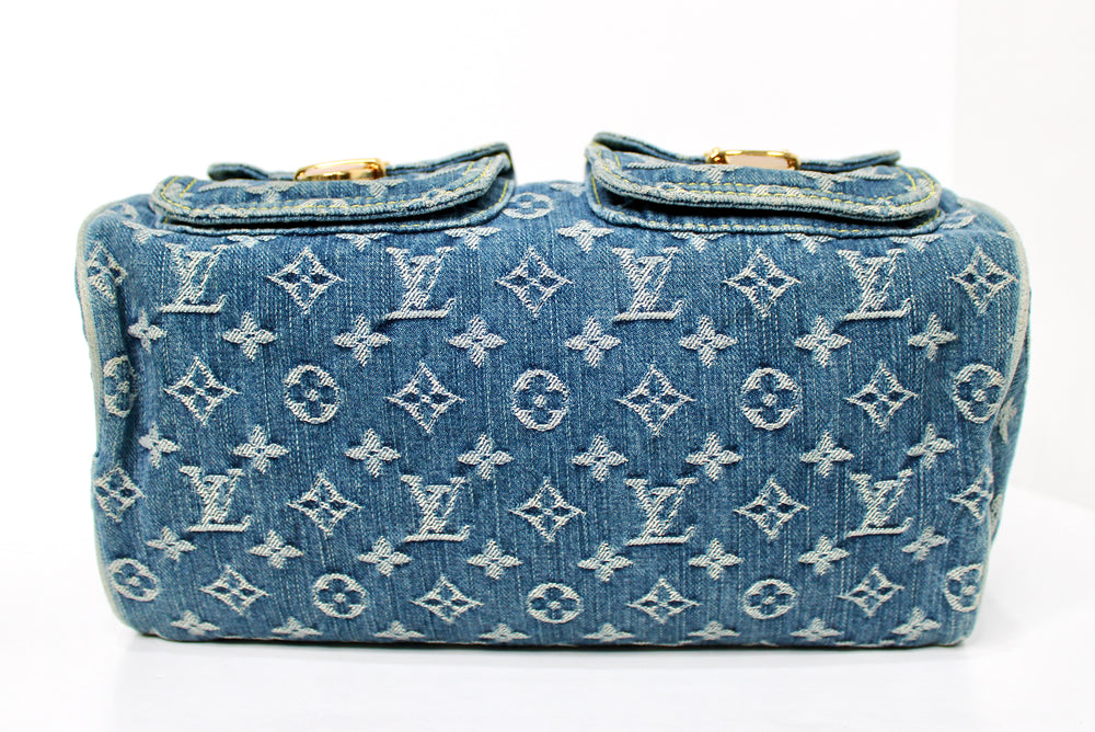 Louis Vuitton Denim Neo Speedy Handbag circa Y2K