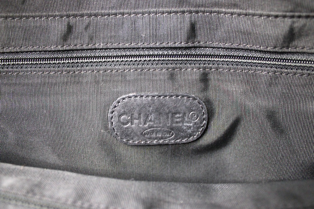 Chanel Black Denim Coco Mark Tote Bag circa Y2K