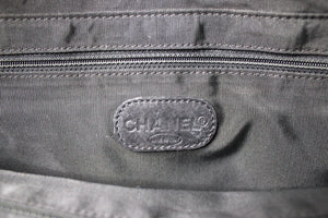 Chanel Black Denim Coco Mark Tote Bag circa Y2K