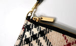 Burberry Nova Check Wool Mini Shoulder Bag circa Y2K