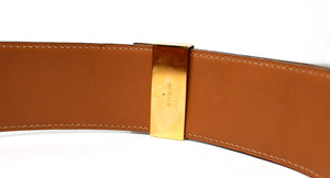 Hermès Black Leather Collier de Chien 50 Belt – Vintage by Misty