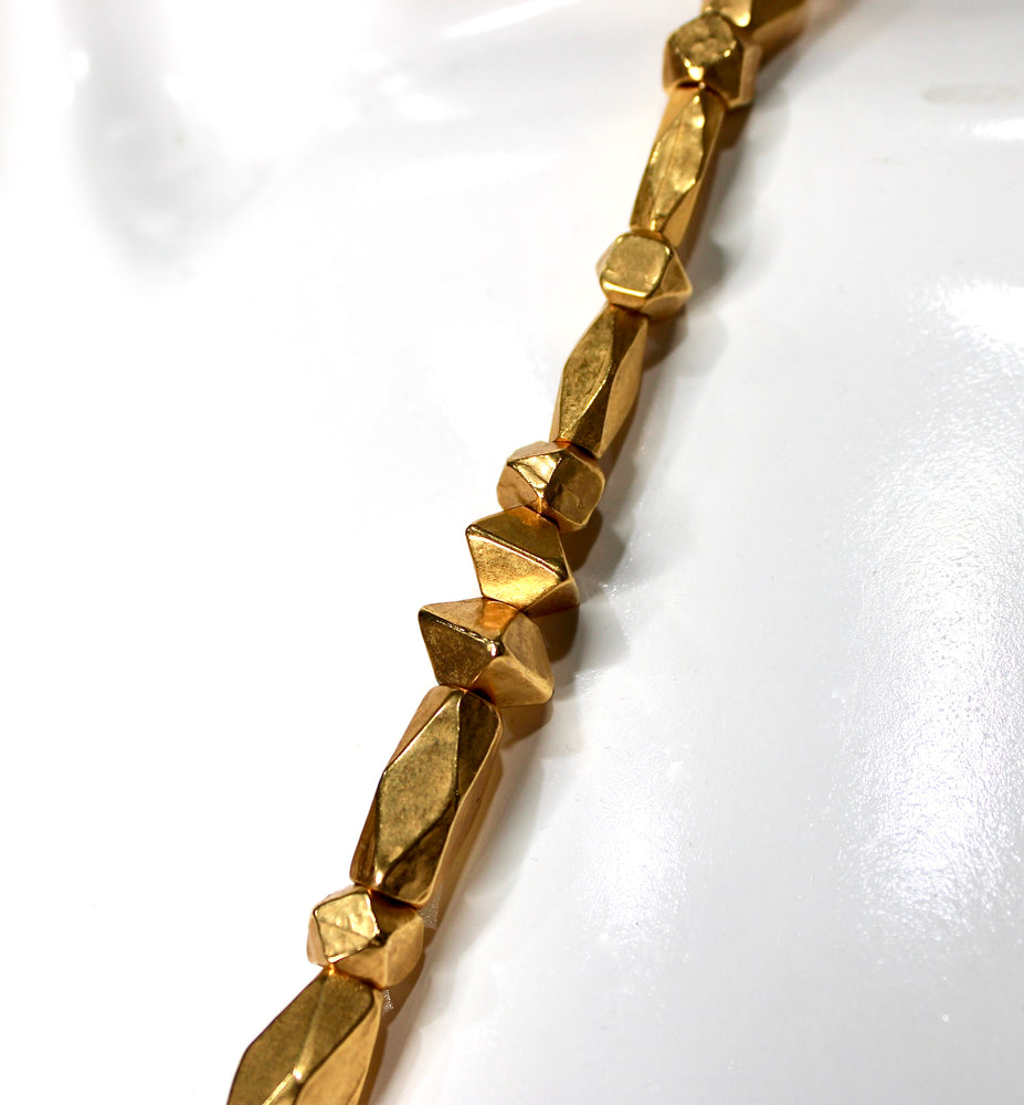 Chanel Brown Gripoix Coco Mark Cross Motif Pendant Necklace circa 1997