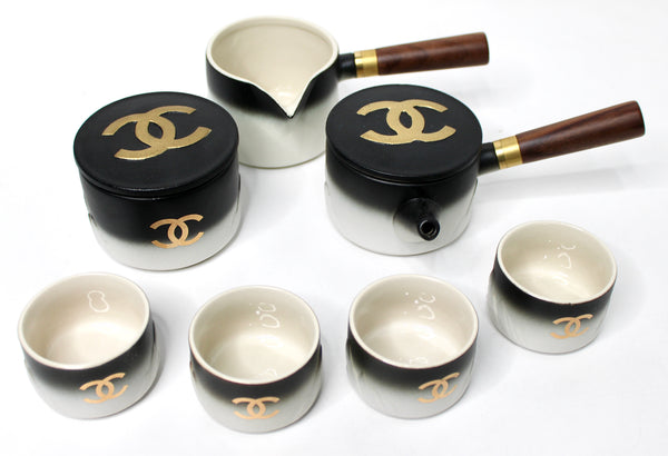 coffee cups chanel tea coffee sugar pots