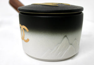 Chanel Black & Gold-Tone Porcelain Coffee & Tea Set – Vintage by Misty