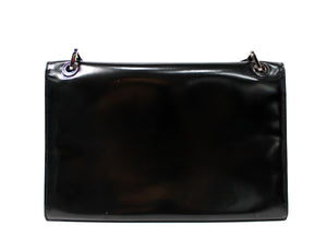 Tom Ford for Gucci Black Patent Leather G Square Shoulder Bag