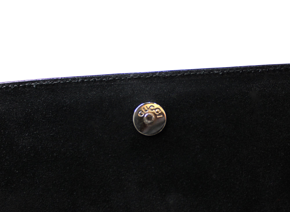 Tom Ford for Gucci Black Patent Leather G Square Shoulder Bag circa s1990s