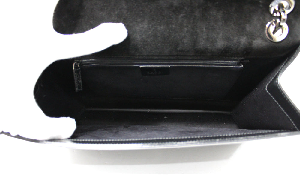 Tom Ford for Gucci Black Patent Leather G Square Shoulder Bag circa s1990s