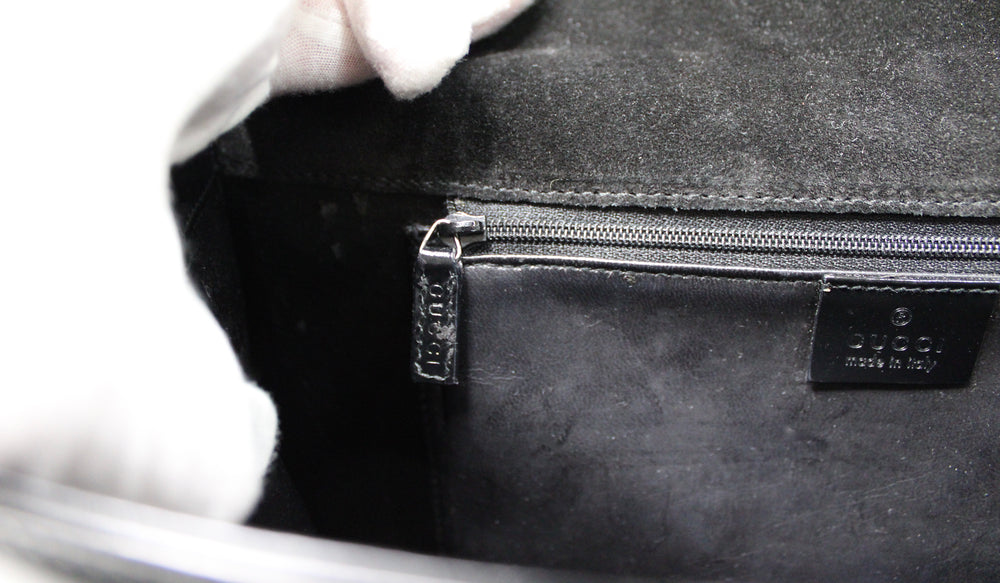 Tom Ford for Gucci Black Patent Leather G Square Shoulder Bag circa s1990s