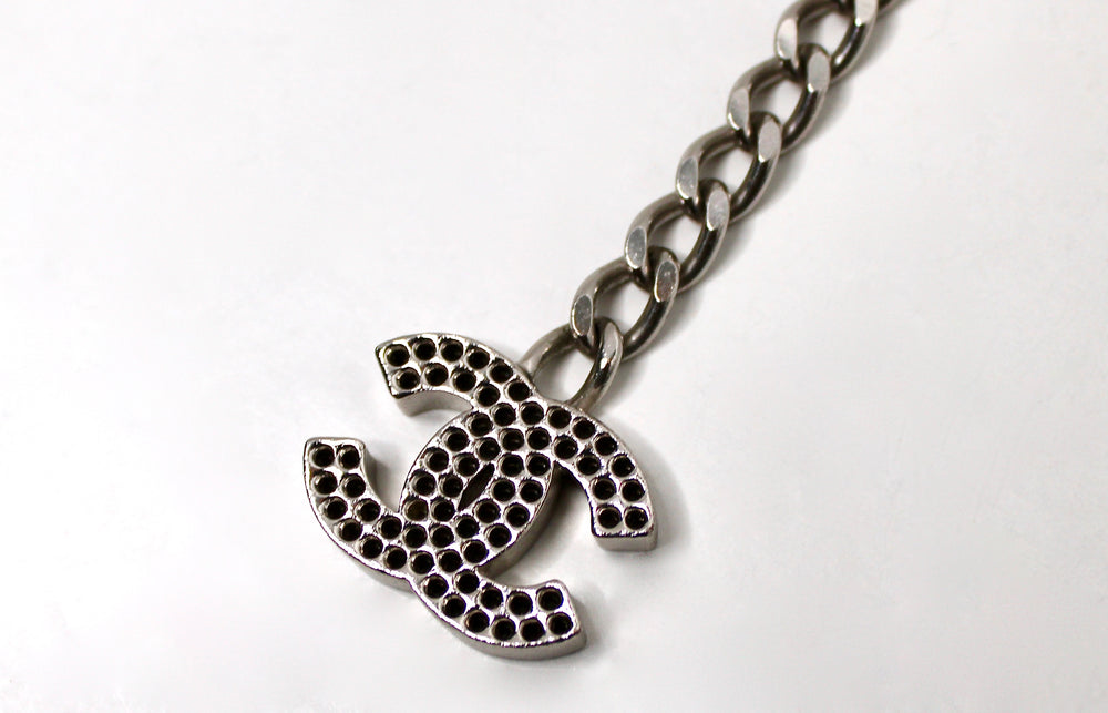 Chanel Coco Mark Silver-Tone Chain Waist Belt