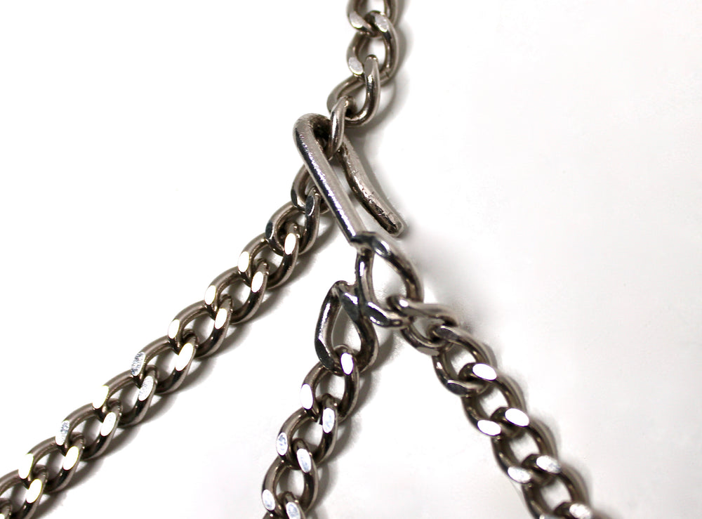 Chanel Coco Mark Silver-Tone Chain Waist Belt