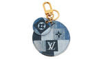 Louis Vuitton Monogram Denim and Red Leather Bag Charm