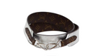 Louis Vuitton Monogram Silver Metallic Reversible Shoulder Strap