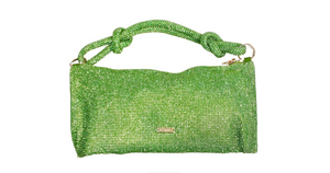 Cult Gaia Green Nano Hera Crystal Handbag