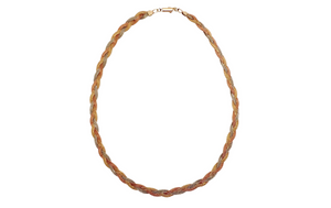 Vintage Three-Tone 14k Gold Braided Necklace