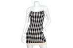 Miu Miu Cashmere Mini Houndstooth Sleeveless Dress