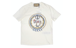 Gucci Interlocking G Horse Motif Cotton T-Shirt