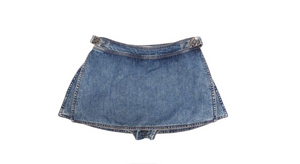 Loewe Paula Ibiza's Denim Anagram Mini Skort