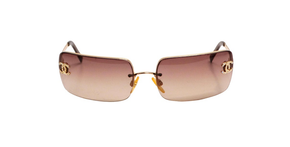 Chanel sunglasses brown online