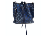 Louis Vuitton Mahina Flight Mode Muria Navy Blue Bucket Bag