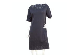 Issey Miyake A-POC Grey Knit T-Shirt Dress