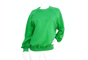 Hermes Green "HERMES" Crew Neck Sweatshirt