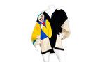 Jean Charles De Castelbajac 1980s Wool Abstract Face Jacket