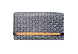 Goyard Monte Carlo Bois Clutch Grey