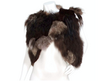 Yves Saint Laurent Avant Garde Multi-Fur Patch Cropped Vest Circa 1980s