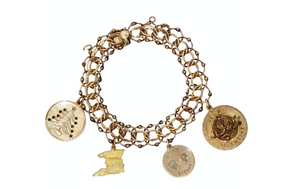 1970s 12k Gold Charm Bracelet - 1 Of 20