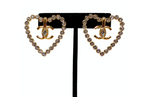 Chanel Cruise 2022/23 Crystal & Gold Plated CC Earrings