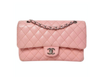 Chanel 2004 Small Pink Caviar Leather Classic Double-Flap Handbag