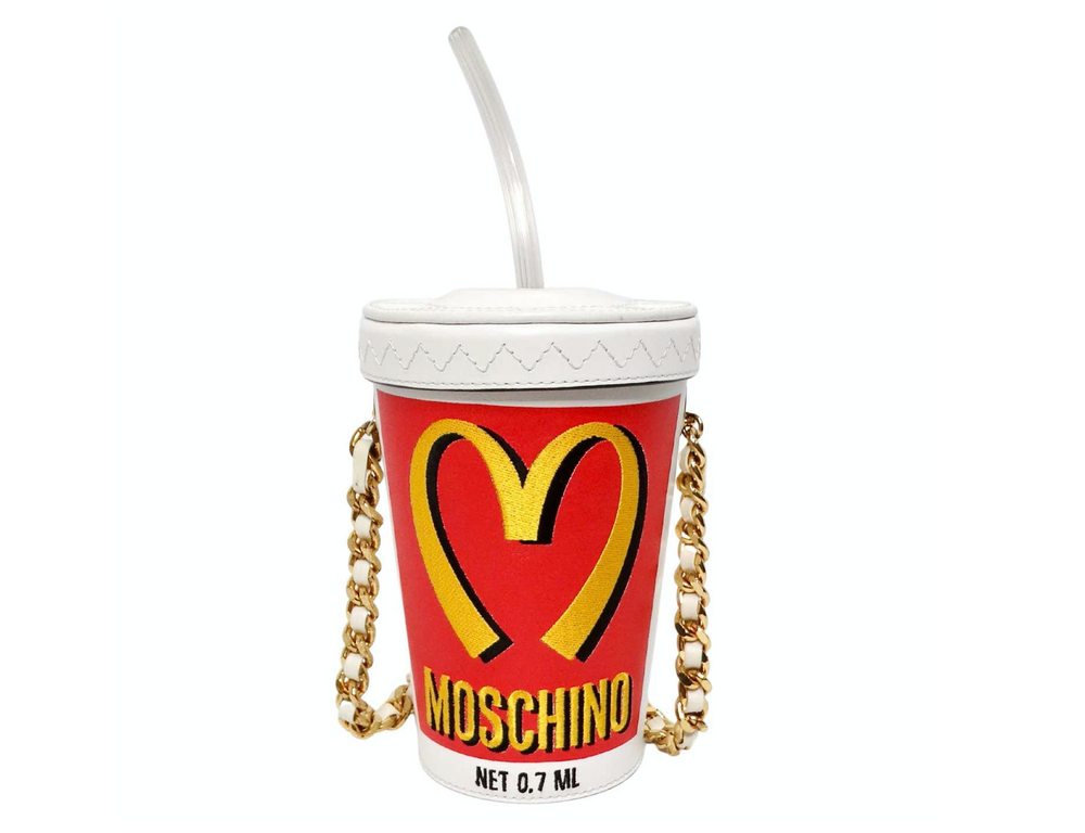 Moschino 2014 McDonald's Cola Cup Leather Crossbody Bag