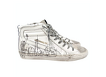 Golden Goose I LOVE NY Hightop Distressed Leather Sneakers