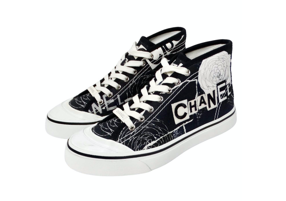 Chanel camellia sneakers discount