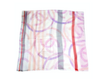 Chanel Multicolor Interlocking CC Printed Silk & Cashmere Pashmina Shawl