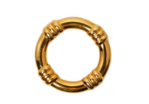 Hermes 18k Gold Plated Scarf Ring