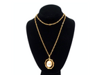 Karl Lagerfeld Vintage Rotating Costume Pearl Pendant Necklace