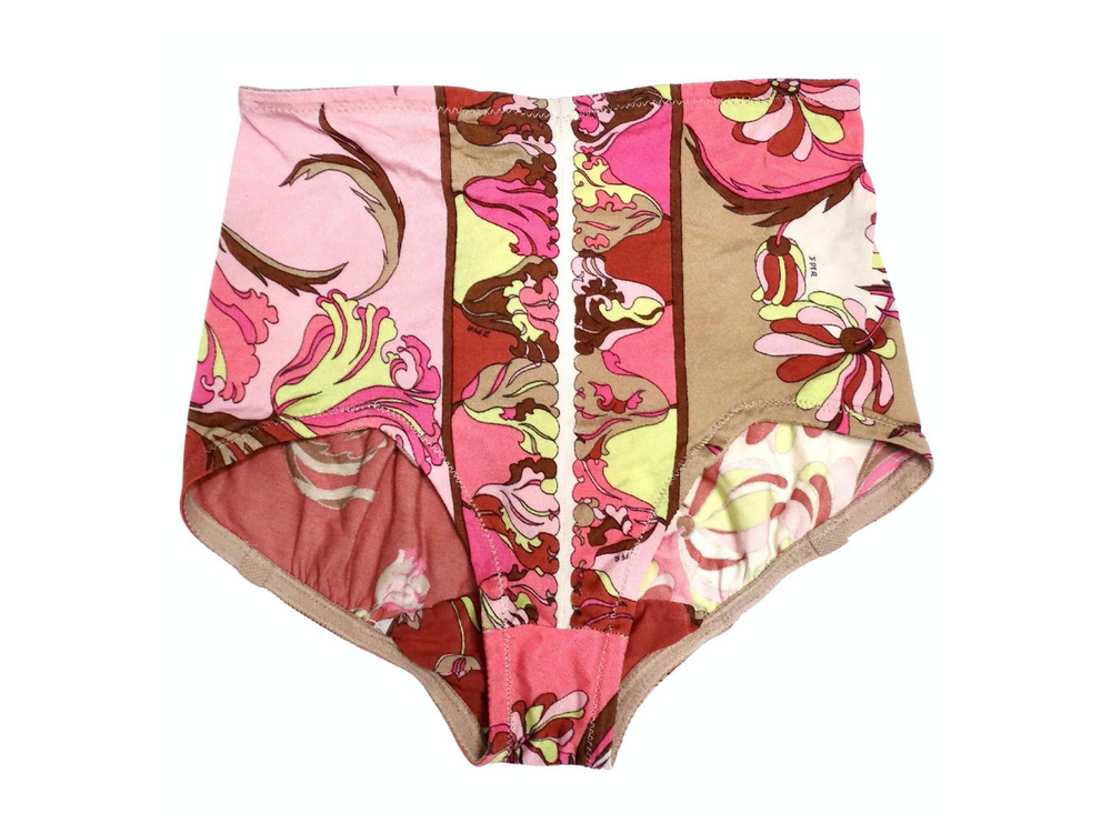 Emilio Pucci for Formfit 1960s Retro Floral Swim Bottoms