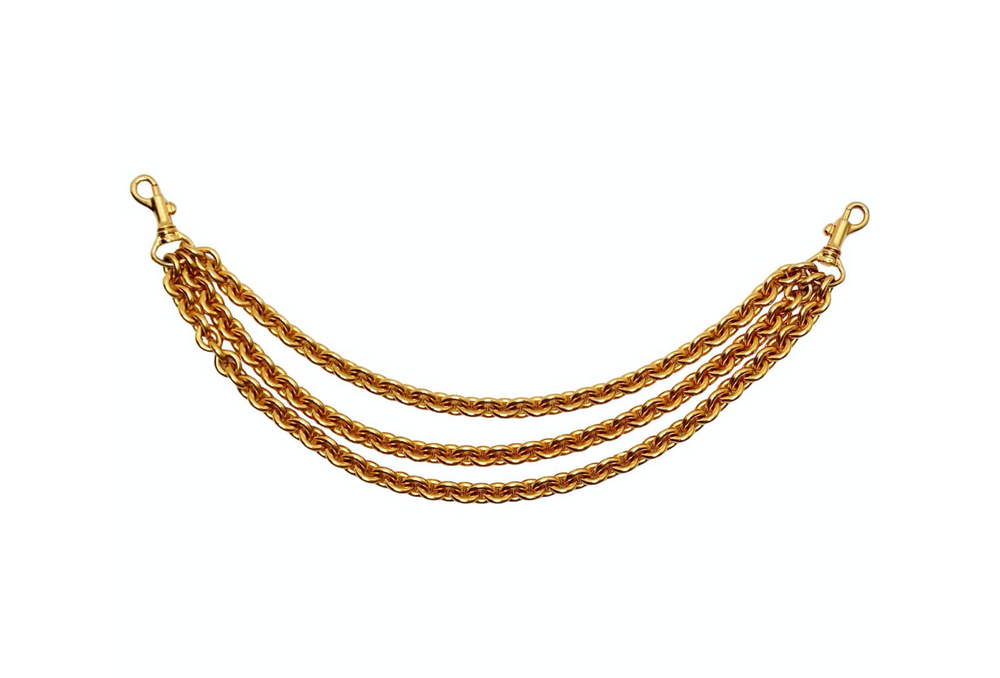 Bijou Multi-Chain Gold-Tone Link Belt Charm