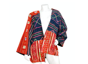 1990s Handmade Guatemalan Artisan Reversible Printed Jacket