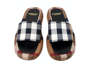 Burberry Buckingham Check Platform Slide Sandals