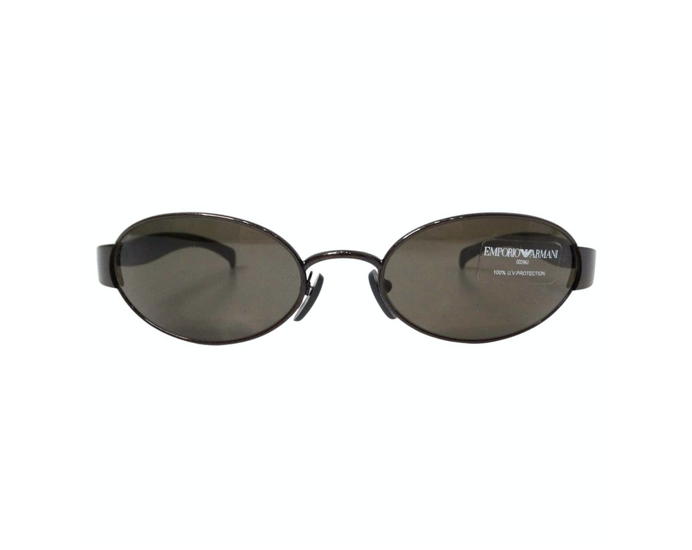 Emporio Armani 1990s Sonnenbrille 087-S Oval Frame Metal Sunglasses