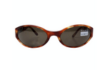 Emporio Armani 544-S Blond Tortoise Tinted Oval Lense Shield Sunglasses