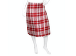 Phoebe Philo for Celine 2013 Runway Tartan Wrap Style A-Line Skirt