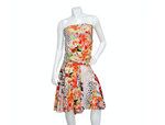 Just Cavalli Y2K Multicolor Floral Print Sleeveless Dress